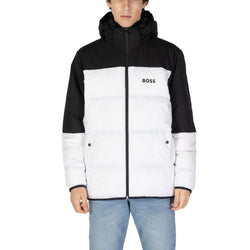 White Recycled Polyester Jacket Hugo Boss