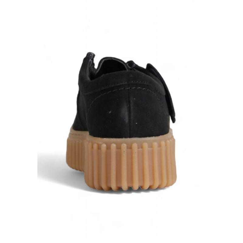 Black Suede Flat Shoe Clarks