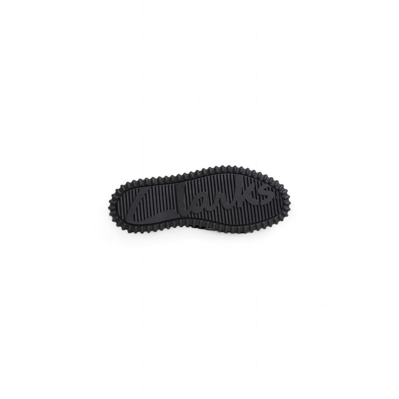 Black Leather Flat Shoe Clarks