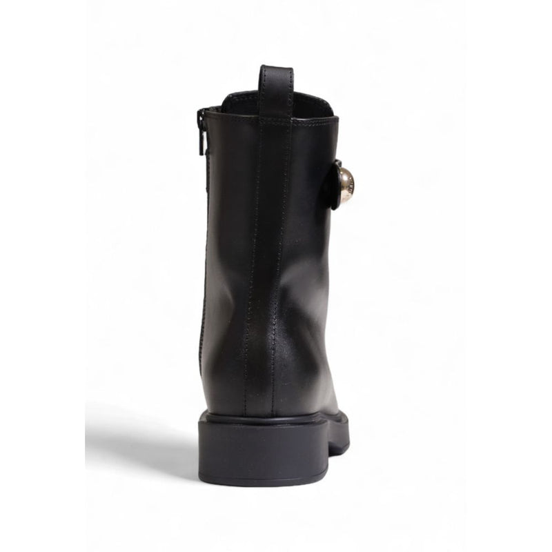 Black Leather Boot Furla