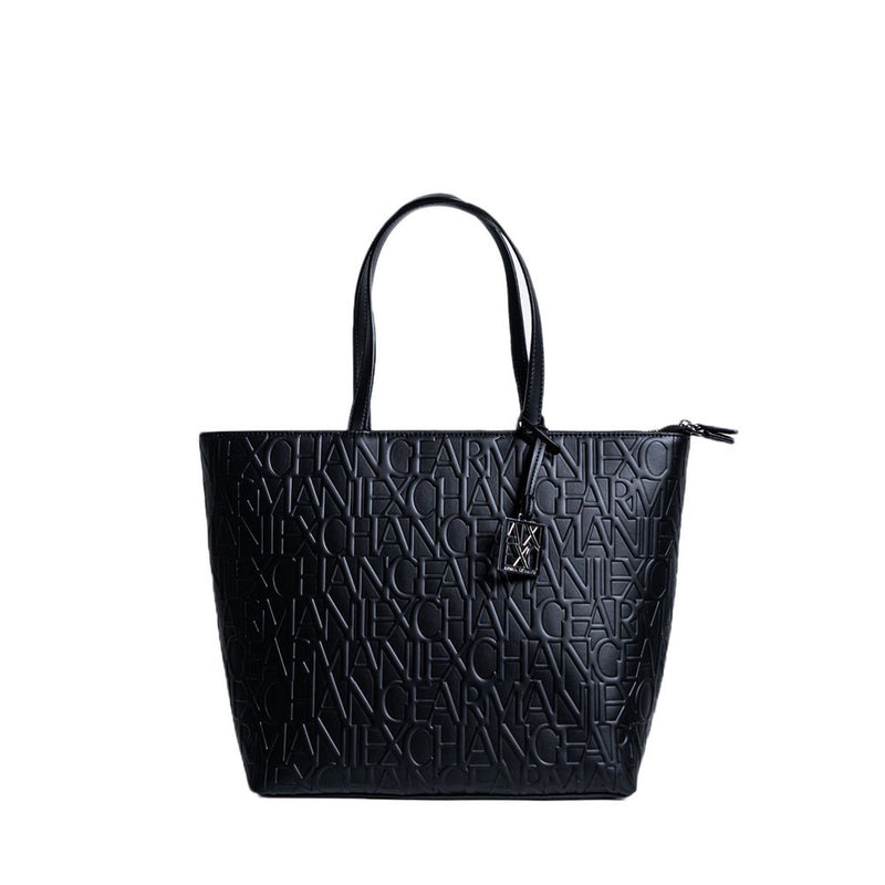 Black Polyester Handbag Armani Exchange