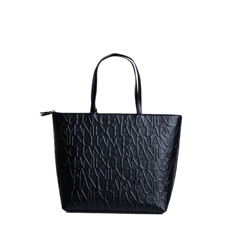 Black Polyester Handbag Armani Exchange