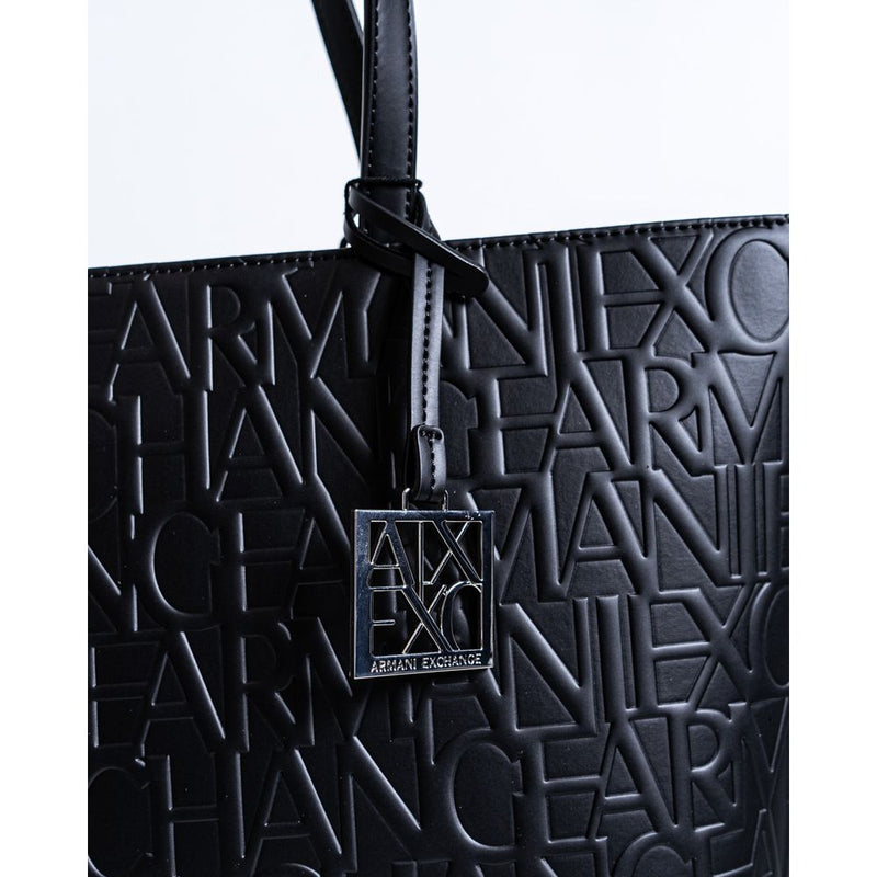 Black Polyester Handbag Armani Exchange