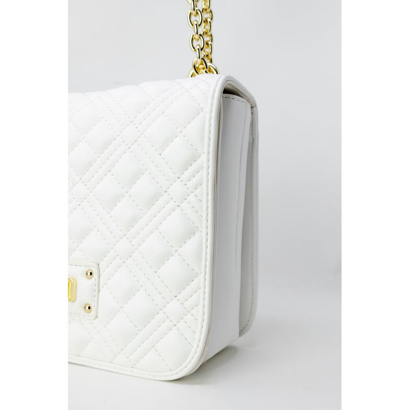 White Polyethylene Handbag Love Moschino