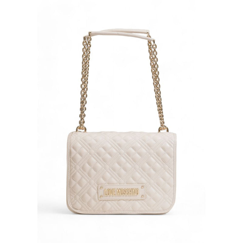 Beige Polyethylene Handbag Love Moschino