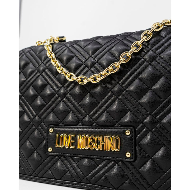 Black Polyethylene Handbag Love Moschino