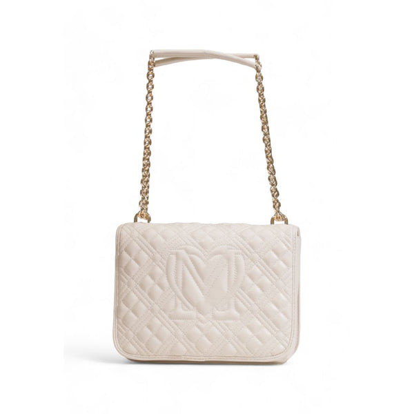 Beige Polyethylene Handbag Love Moschino