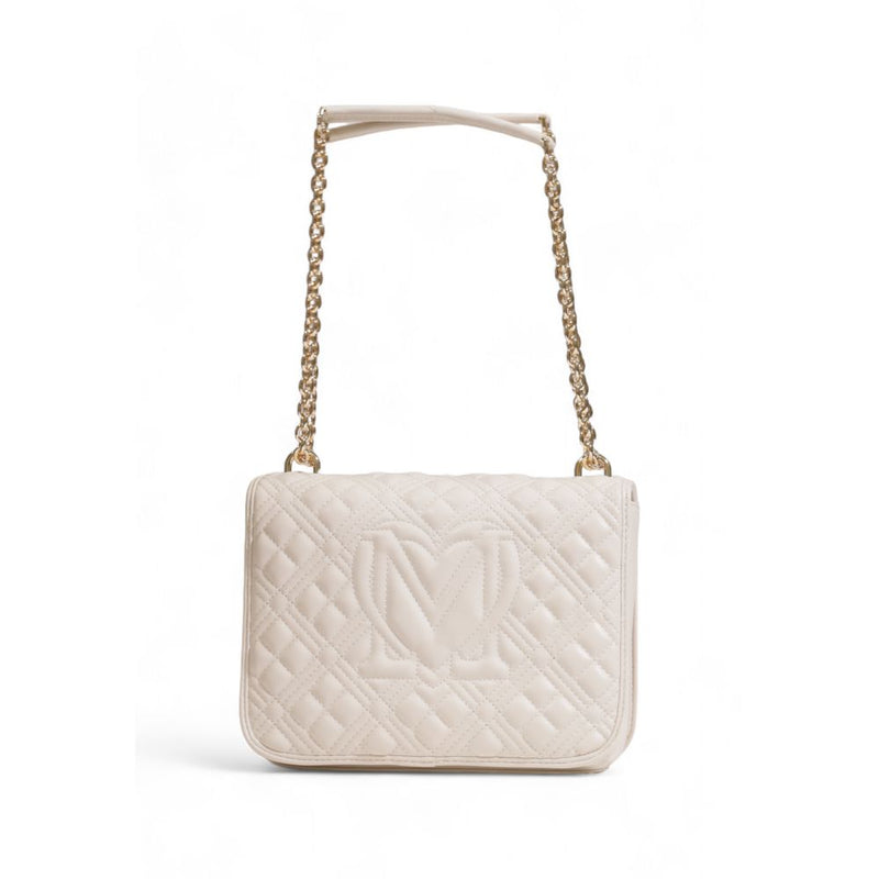 Beige Polyethylene Handbag Love Moschino