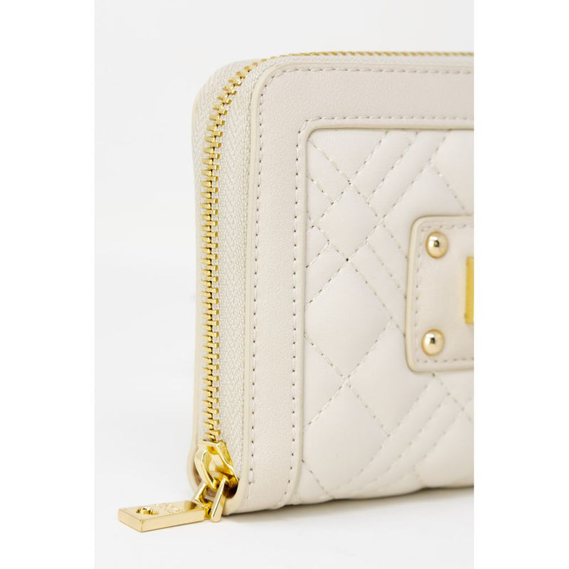 Beige Polyethylene Wallet Love Moschino