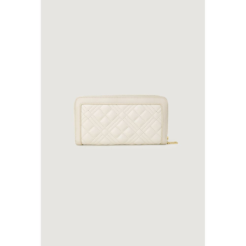 Beige Polyethylene Wallet Love Moschino