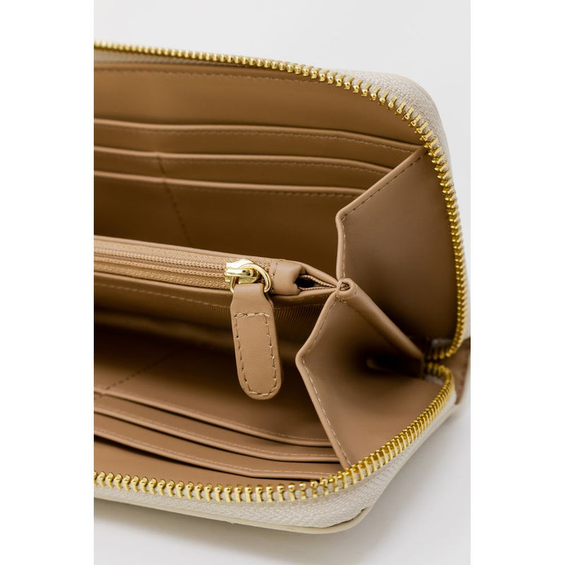 Beige Polyethylene Wallet Love Moschino