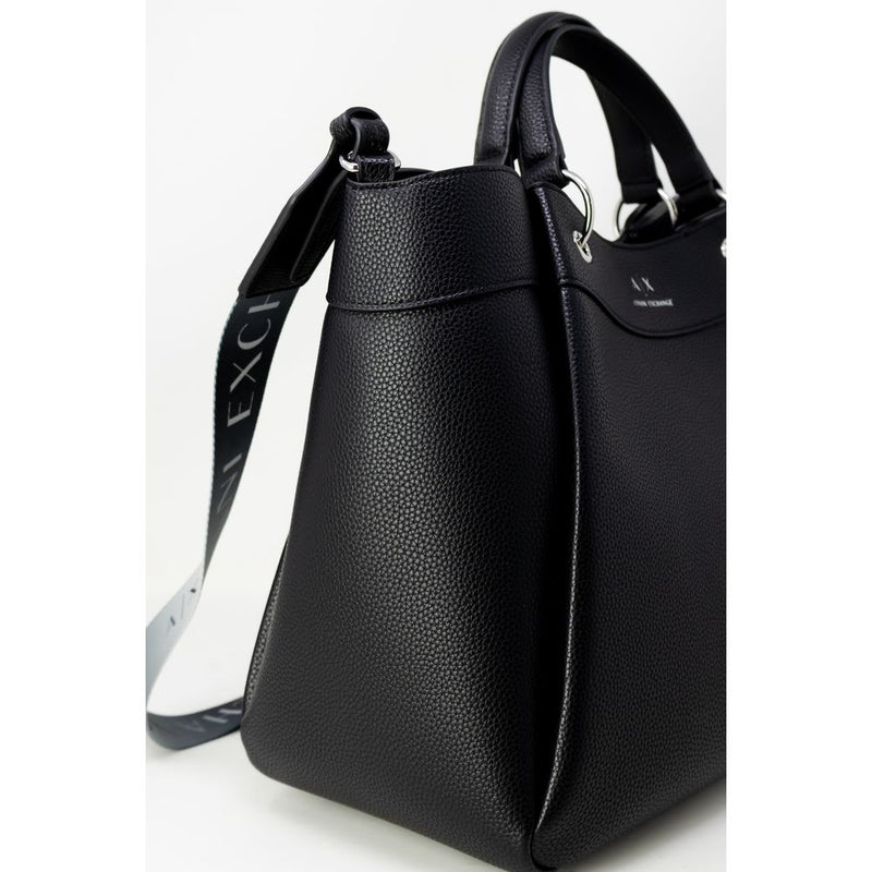 Black Polyester Handbag Armani Exchange