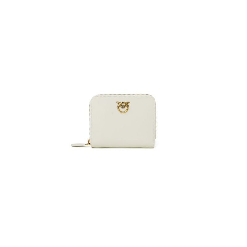 Cream Leather Wallet PINKO