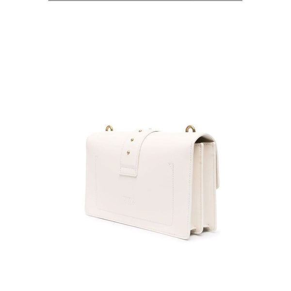 White Leather Handbag PINKO