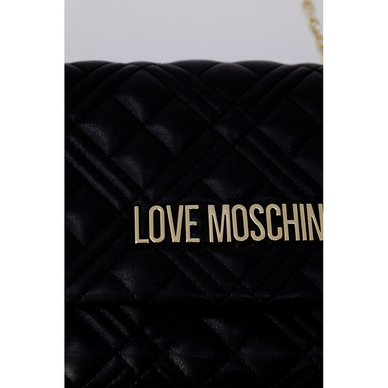 Black Polyethylene Handbag Love Moschino