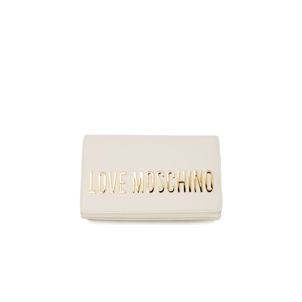 Beige Polyethylene Handbag Love Moschino