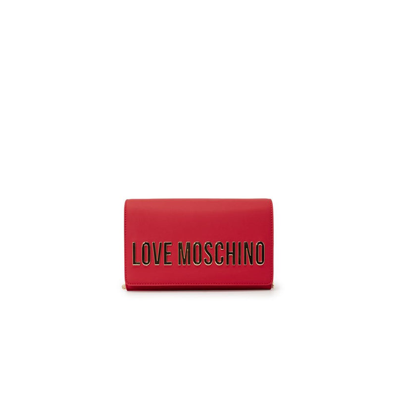 Red Polyethylene Handbag Love Moschino