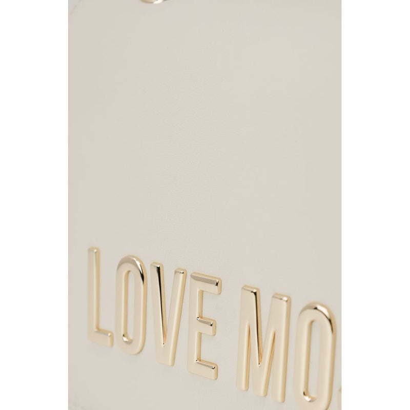 Beige Polyethylene Handbag Love Moschino