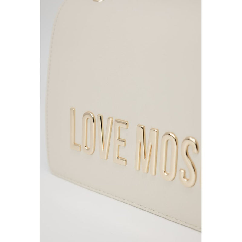 Beige Polyethylene Handbag Love Moschino