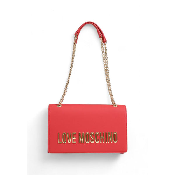 Red Polyethylene Handbag Love Moschino