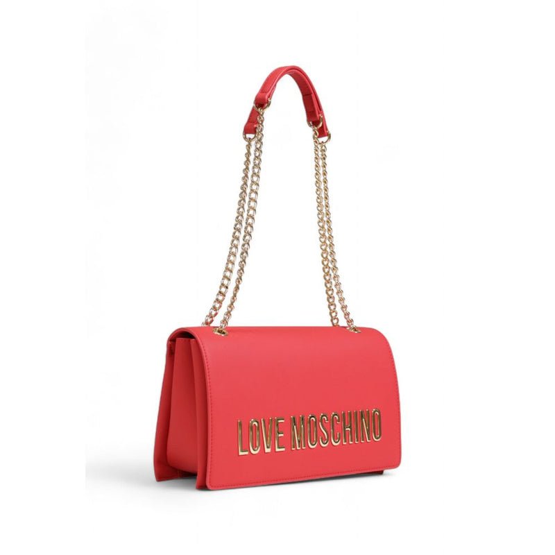 Red Polyethylene Handbag Love Moschino