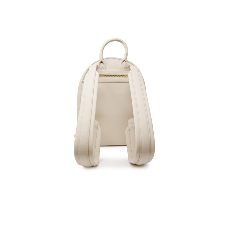 Beige Polyethylene Backpack Love Moschino