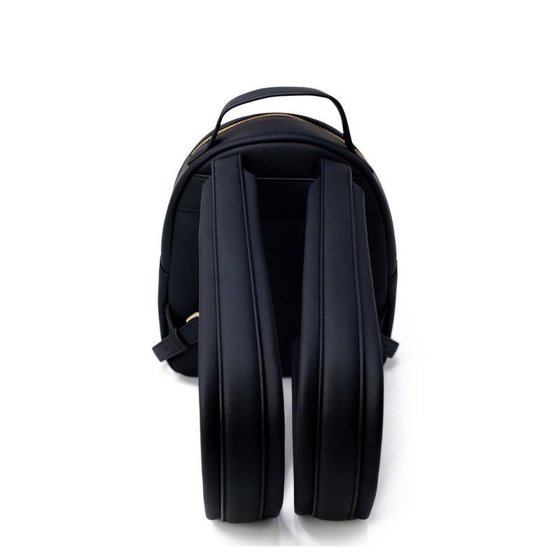 Black Polyethylene Backpack Love Moschino