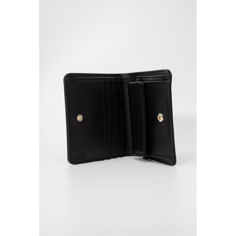 Black Polyethylene Wallet Love Moschino