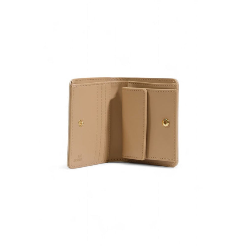 Beige Polyethylene Wallet Love Moschino