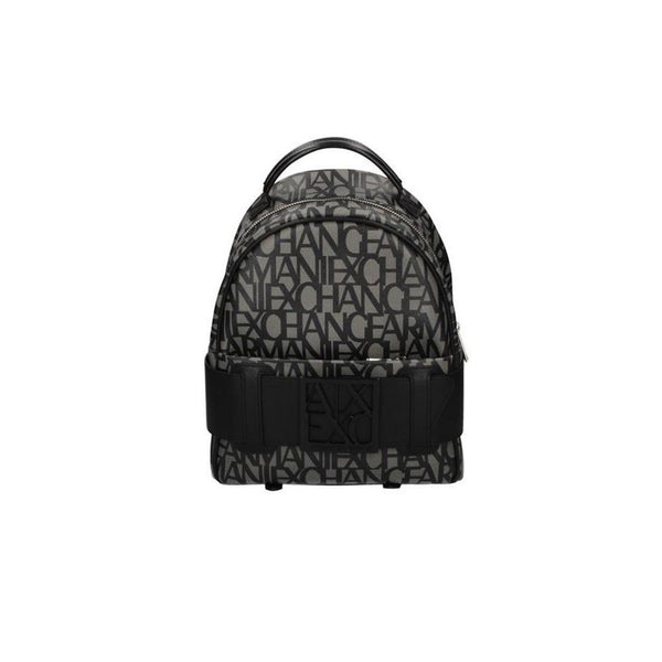 Black Cotton Backpack Armani Exchange