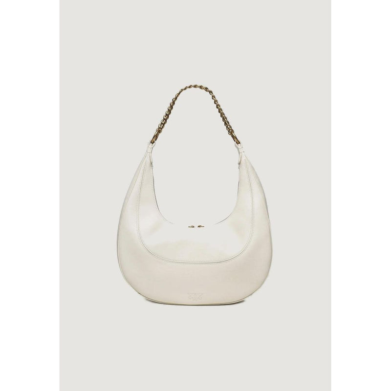 White Leather Handbag PINKO