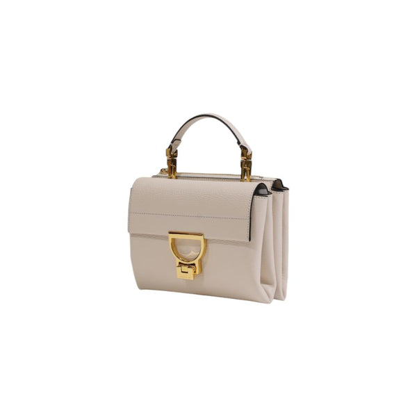 White Leather Handbag Coccinelle