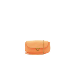 Orange Leather Handbag Coccinelle