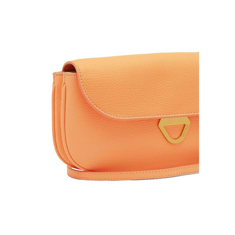 Orange Leather Handbag Coccinelle