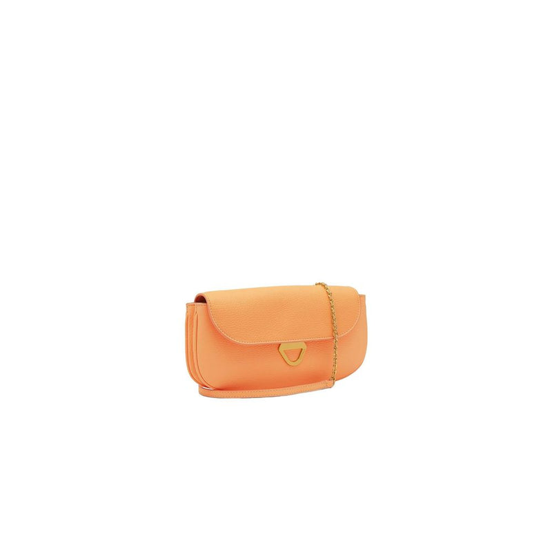 Orange Leather Handbag Coccinelle