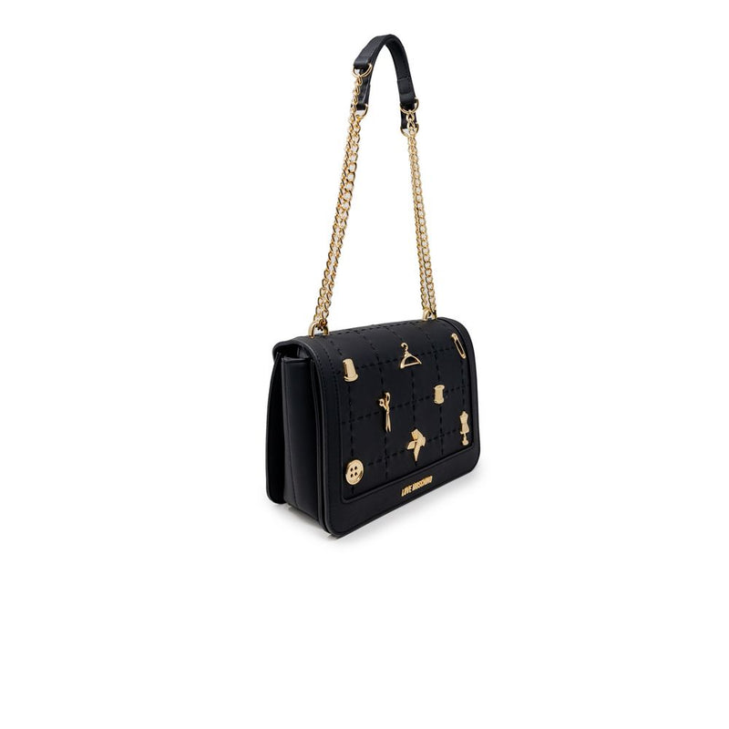 Black Polyethylene Handbag Love Moschino