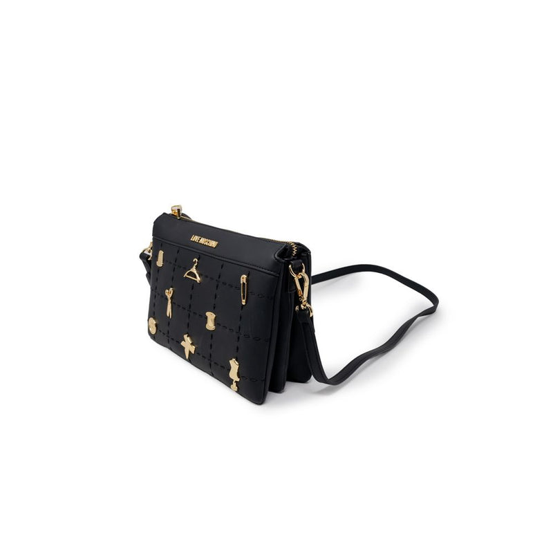 Black Polyethylene Handbag Love Moschino