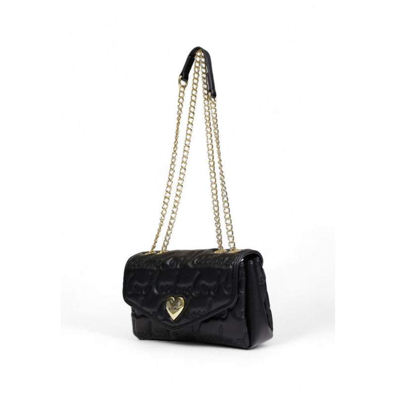 Black Polyethylene Handbag Love Moschino