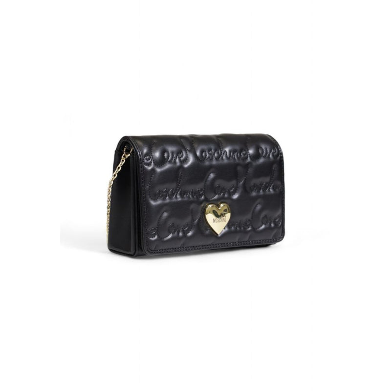 Black Polyethylene Handbag Love Moschino