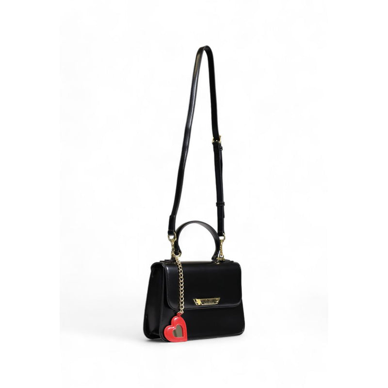 Black Polyethylene Handbag Love Moschino