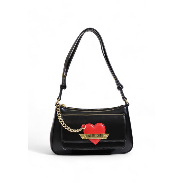 Black Polyethylene Handbag Love Moschino