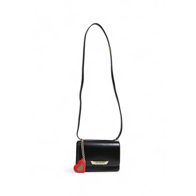 Black Polyethylene Handbag Love Moschino