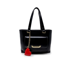 Black Polyethylene Handbag Love Moschino