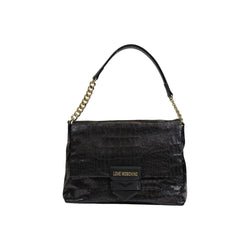 Black Polyester Handbag Love Moschino