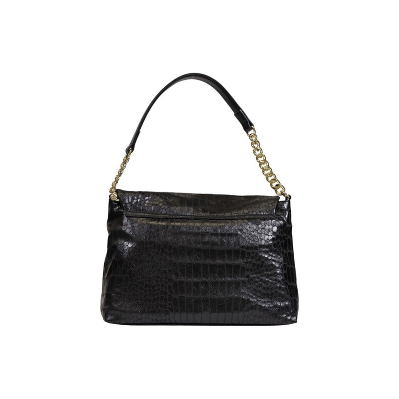 Black Polyester Handbag Love Moschino