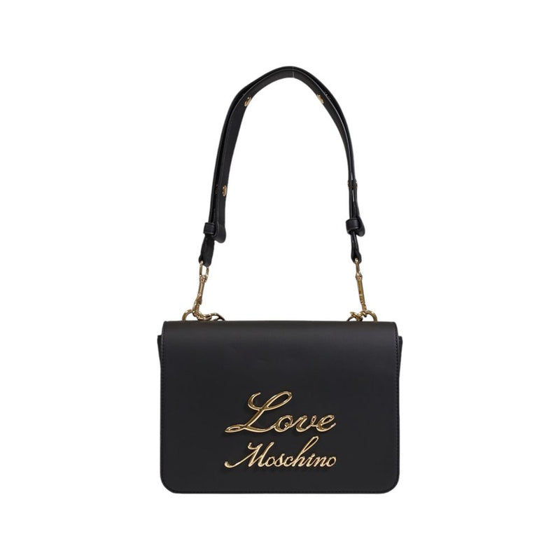 Black Polyethylene Handbag Love Moschino