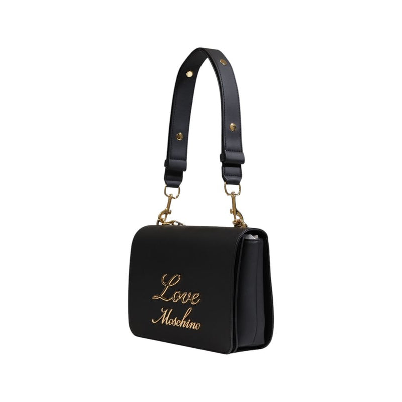 Black Polyethylene Handbag Love Moschino