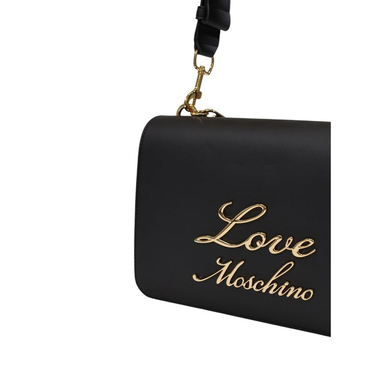 Black Polyethylene Handbag Love Moschino