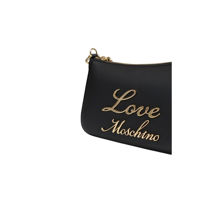 Black Polyethylene Handbag Love Moschino