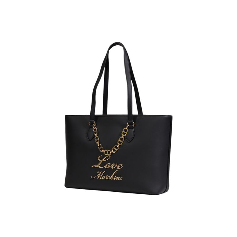 Black Polyethylene Handbag Love Moschino